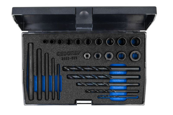 GEDORE Gewindeausdrehersatz, 25-teilig, 20 x 12 x 3,8 cm, 6755550