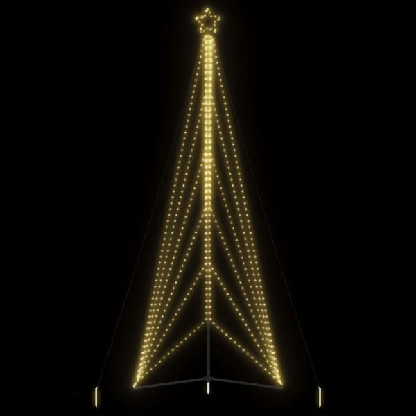 vidaXL Weihnachtsbaum-Beleuchtung 861 LEDs Warmweiß 478 cm, 4016424