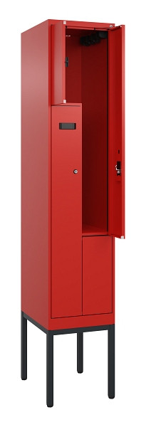 C+P Z-Spind Evolo PLUS, Gestell, 2 Fächer, 2120x400x500mm, 3020/3020, Zylinderschloss, 0490337-122 S10052