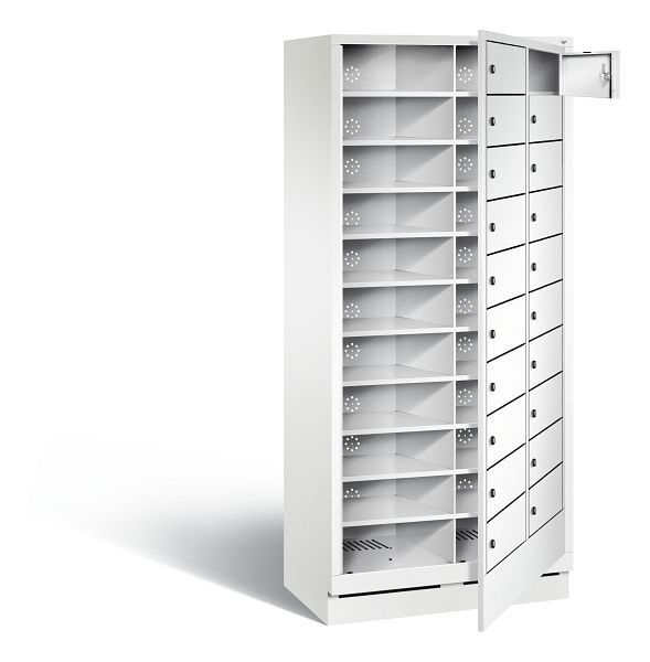 C+P Wäsche-Ausgabeschrank Evolo, H1800xB810xT500mm, Farbe: Verkehrsweiß, 48160-210 S10177