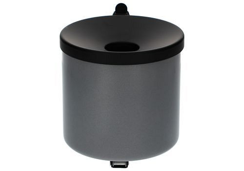 DENIOS Selbstlöschender Wandascher, 2,4 Liter Volumen, silber, 129482