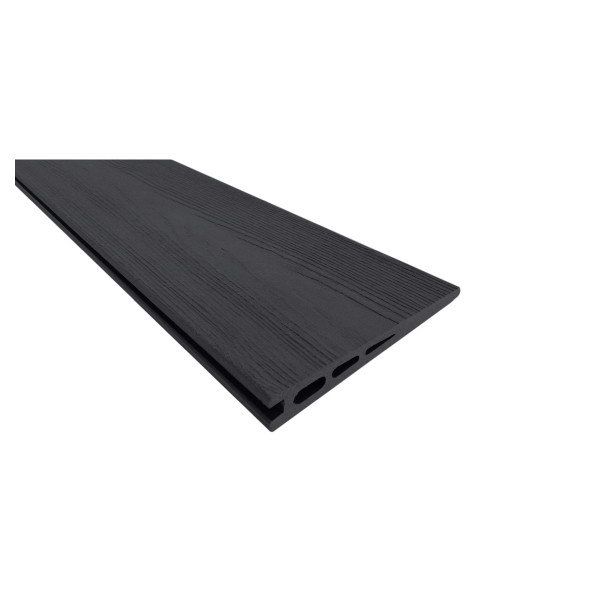 T&J SKÄR-Serie WPC-Steckzaunsystem, ANTHRAZIT-Holzstruktur, 1796 x 20 x 148 mm, Schwedenprofil, 44890