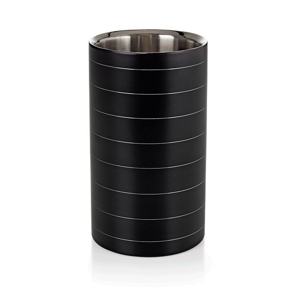 WAS Flaschenkühler mit schwarzer Pulverbeschichtung, Durchmesser 11,5 cm, Edelstahl, 3600200