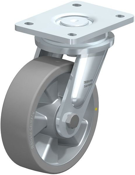 Blickle LO-ALTH 160K-AS Stahlgeschweißte Schwerlast-Lenkrolle, Blickle Extrathane®, Grau, 743708