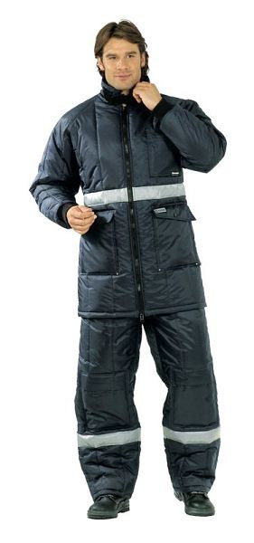 Planam Kühl-/Gefrierhaus Gefrierhaus Parka, marine, Innenfutter kornblumenblau, Größe S, 5131044