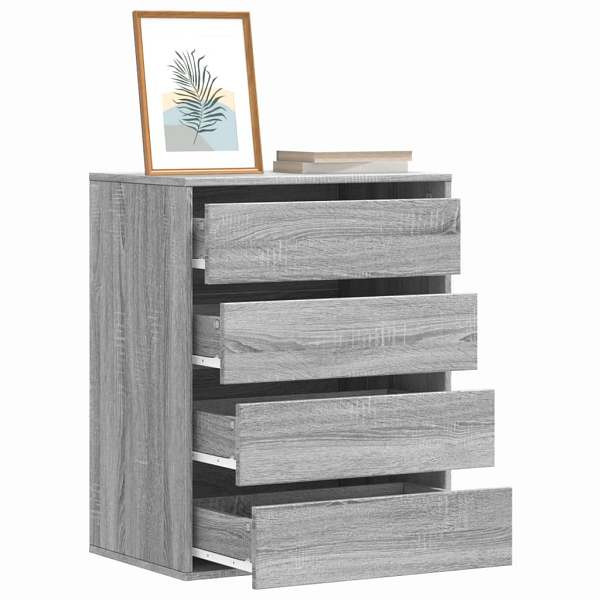 vidaXL Kommode Grau Sonoma 60x41x76 cm Holzwerkstoff, 852875