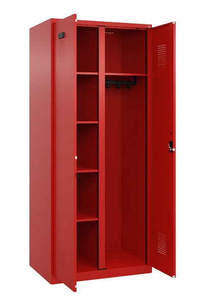 C+P Wäsche-/Garderobenspind Evolo PLUS, 2 Abteile, 1850x800x500mm, 3020/3020, Zylinderschloss, 049600-22 S10052