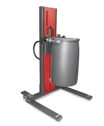 DENIOS Fasslifter Secu Ex Typ SK für 200-/220-Liter-Fässer, schmales Fahrwerk, H 2135 mm, ATEX, 236568