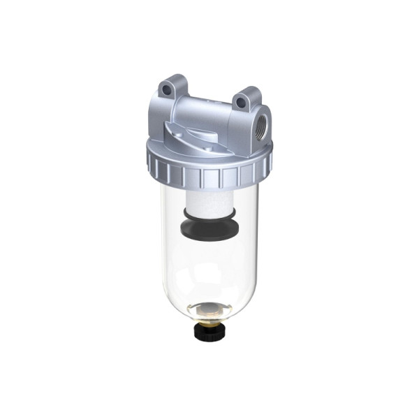 Riegler Filter »Standard«, mit Polycarbonatbehälter, 5 µm, BG 2, G 3/8, 206300