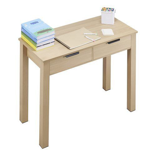 VEVOR kleiner Schreibtisch aus Holz mit Schublade und Regal, rechteckig für Schlafzimmer/Büro, aus MDF zum Zeichnen/Lesen, ETBMSZZFXXCWEQAXB001V0
