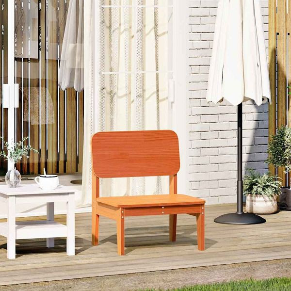 vidaXL Gartenstuhl Wachsbraun 60x52,5x72 cm Massivholz Kiefer, 859319