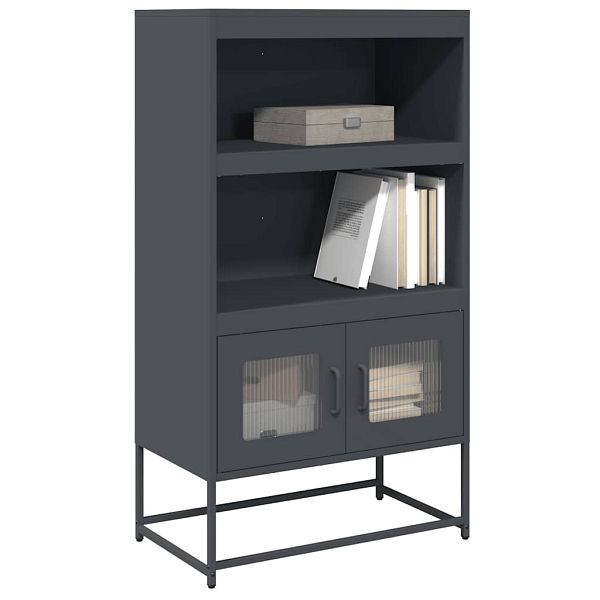 vidaXL Highboard Anthrazit 68x39x123 cm Stahl, 853370, 8721158372048