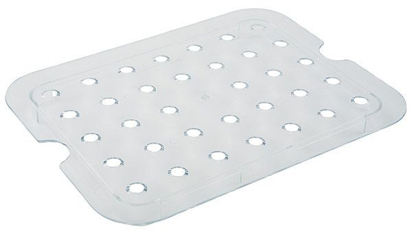 APS Abtropfgitter für GN 1/1, 47,3 x 26,8 cm, Höhe: 2 cm, Polycarbonat, passend zu GN 1/1 Behälter, aus Polycarbonat, 82003