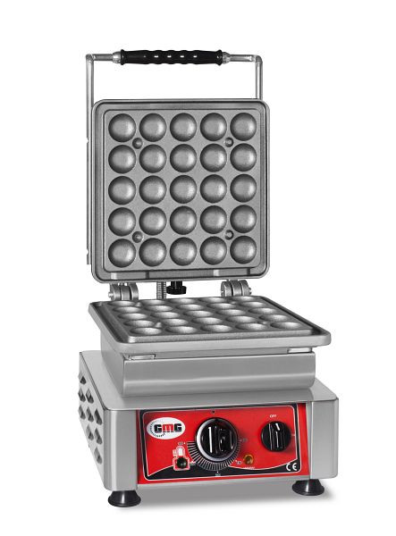 GMG Waffeleisen Lokmia-L, 1x (Ø25 x 4,2cm x 1,2cm/2,4cm), wechselbare Backplatte sehr einfach Montage, 50° bis 300°C, leichte Reinigung, WE-07L