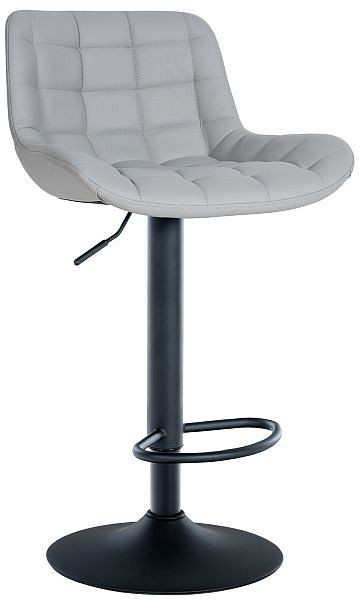 CLP Barhocker Tover Kunstleder, grau, 321046, 4251756480240
