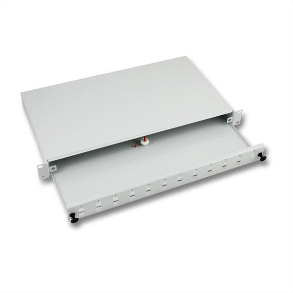 VALUE 19"-Spleißbox leer 1 HE, ausziehbar, 12x LC-DX, 21.99.0601