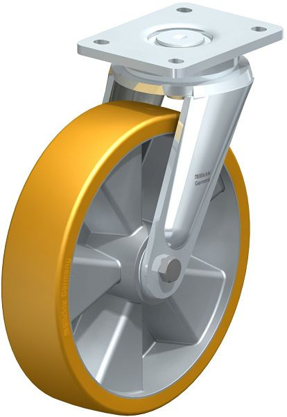 Blickle LO-ALTH 250K Stahlgeschweißte Schwerlast-Lenkrolle, Blickle Extrathane®, Hellbraun, 266130