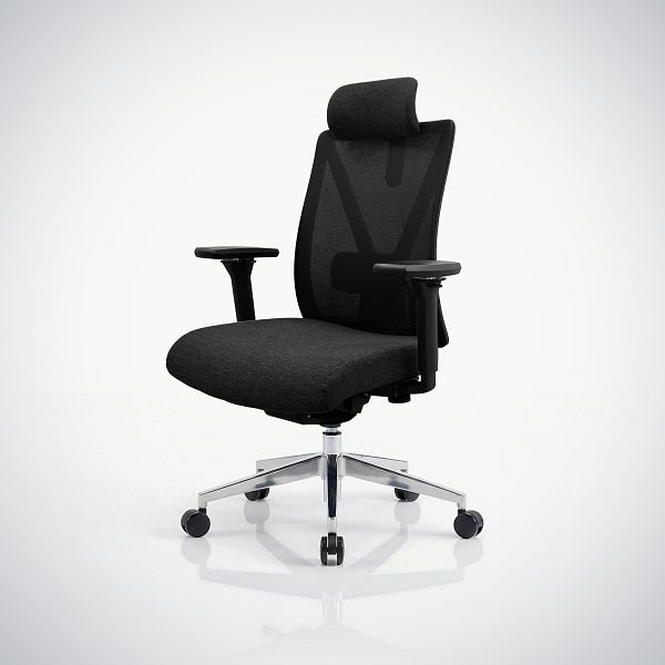 Jan Nowak Ergonomischer Bürostuhl schwarz mit Netz VECTOR, 2521