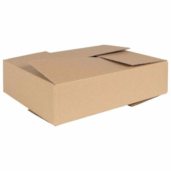 vidaXL Faltbox mit Speicher 50 pcs Natur 40 x 30 x 10 cm Karton, 4106570