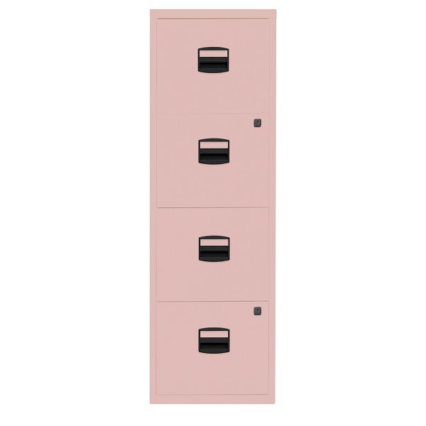 Bisley Home Hängeregistraturschrank PFA, 4 HR-Schubladen, 620 pastellpink, PFA4F620