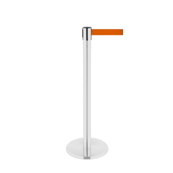 Stein HGS Personenleitsystem -P-Line 360-, Metall, weiss beschichtet, orange, mit Gurtendstück (Standard), Gurtlänge: 4 m, 40019-2202