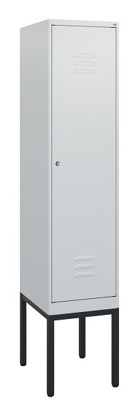 C+P Umkleidespind Classic PLUS, Gestell, 1950x400x500mm, 7035/7035, Zylinderschloss, 0800305-12 S10024