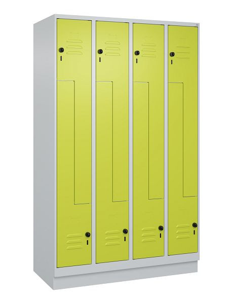 C+P Z-Spind Classic PLUS, C Z-Spind, Classic PLUS, Sockel, 8 Abteile, 1950x1200x500mm, 7035/0024, Drehriegel, 080023-408 S10010