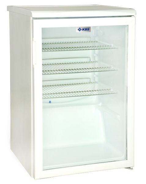 KBS Glastürkühlschrank K 140G weiß, Außenmaterial: Stahlblech weiß pulverbeschichtet, 9190140