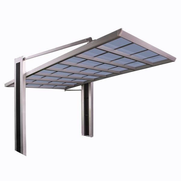 Ximax Aluminium Carport My-Port Typ 2750 Typ 60 Sonderhöhe Edelstahl-Look, 73221