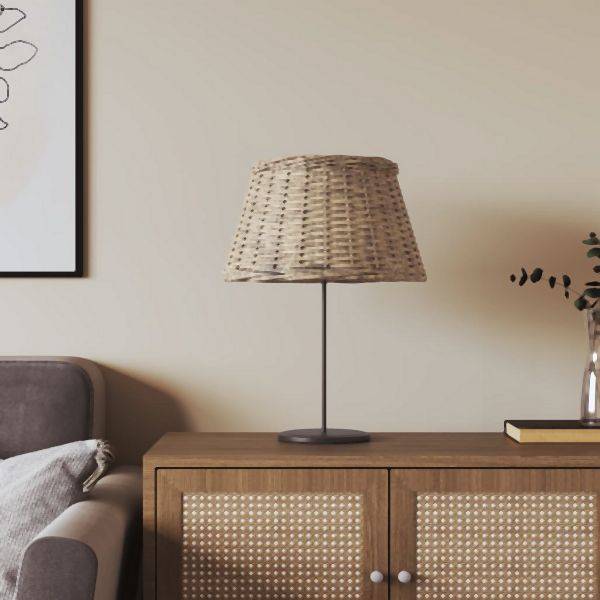 vidaXL Lampenschirm Braun Ø50x30 cm Abmessung Korbweide, 364395