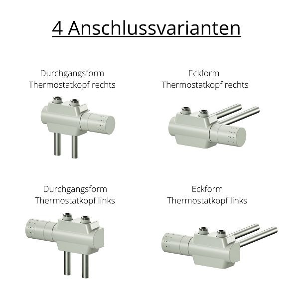 Ximax Heizkörper Zubehör Mittenanschlussgarnitur Multiblock-Set Universal Chrom, 70461