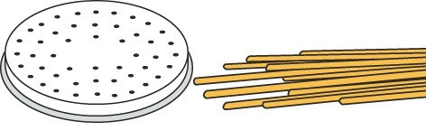 Neumärker Pasta-Scheibe Ø 57 mm Spaghetti für MPF 2,5 und MPF 4, 06-50754-07