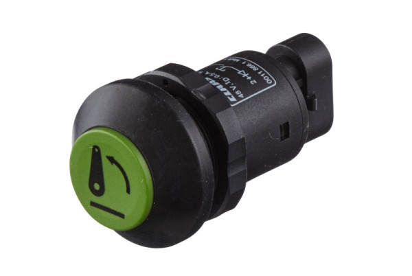 HELLA Schalter, Heben (Hubwerk), 48V, tastend, Bohrung-Ø: 30mm, 6EF 004 406-111