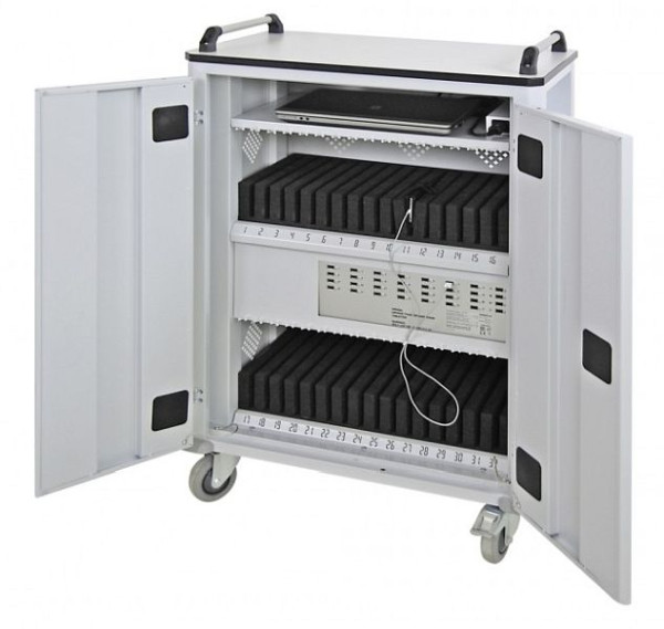ADB Tablet-Wagen, Größe des Tablets: bis 12x205x295 ~ 12,2", Farbe grau, RAL 7035, 40795