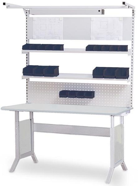 Bedrunka+Hirth Tisch workline mit elektrischer Höhenverstellung mit Multi-Wand-Aufbau, Maße in mm (BxT): 1500 x 750, E07.75.KHEMW