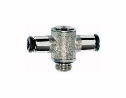 Riegler T-Steckverschraubung mit Innensechskant, drehbar, Außengewinde zylindrisch mit O-Ring (NBR), 108676