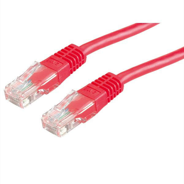VALUE Patchkabel Kategorie 6 (Class E) UTP, rot, 1 m, 21.99.1531