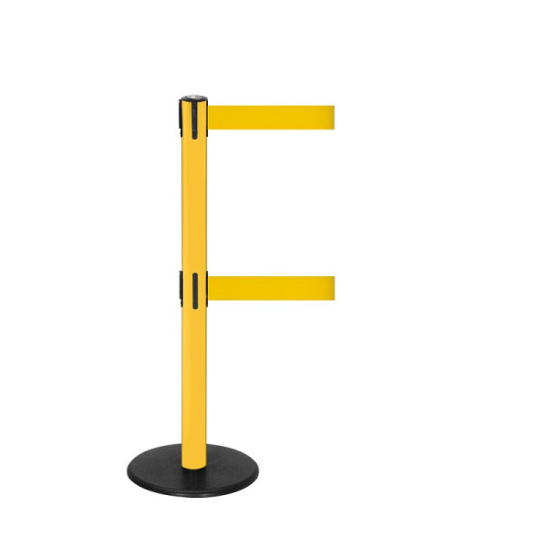 Stein HGS Personenleitsystem -P-Line Duo-, gelb, signalgelb, mit Gurtendstück (Standard), Gurtlänge: 2 x 2,3 m, 14150-1302