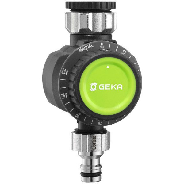 GEKA Bewässerungsuhr mechanisch, 1 Ausgang G3/4+G1 Hahnadapter, VE: 2 Stück, 17.0101.8
