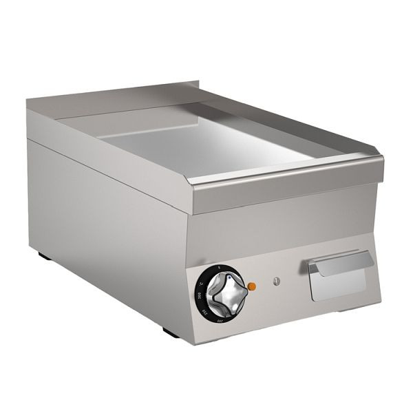 Mareno M1-600 Elektrische Grillplatte mit glatter Edelstahlplatte, 40cm, 161.060