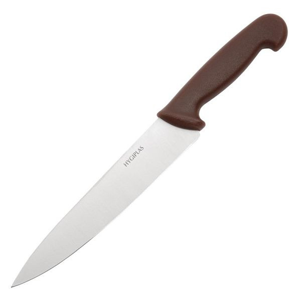 Hygiplas Kochmesser 21cm braun, Edelstahlklinge, Nylon-Griff, C842