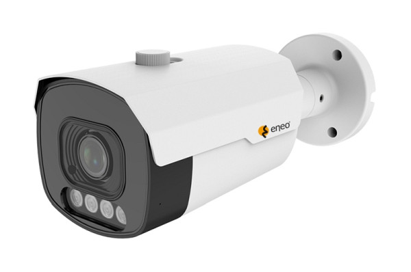 eneo INB-65M2812MFA Netzwerk Kamera, 24h Farbe, 2880x1620, Tag/Nacht, WDR, AI, 2,8-12mm, IR, 12VDC, PoE, IP67, 233901