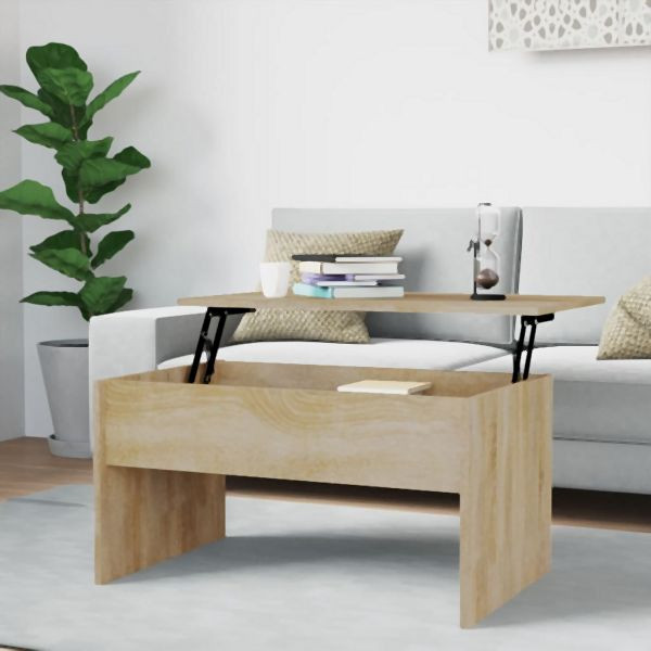 vidaXL Couchtisch Sonoma-Eiche 80x50,5x41,5 cm Holzwerkstoff, 809641