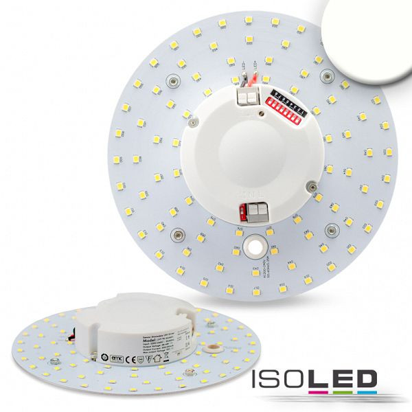 ISOLED LED Umrüstplatine 160mm, 14W, neutralweiß, mit Haltemagnet und HF-Bewegungssensor, 112436