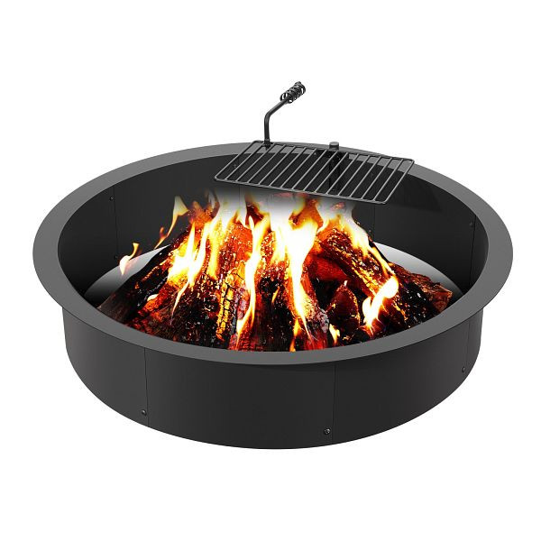 VEVOR Feuerstelle Feuerring Feuerschale Lagerfeuer Metall φ1016mm Garten Terrase, DKJHH36INCH1VUWF9V0