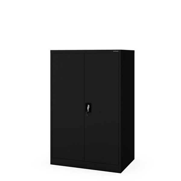 Jan Nowak Büroschrank aus Metall für Dokumente KEVIN D600 900 x 1400 x 600 mm, Schwarz, 1991