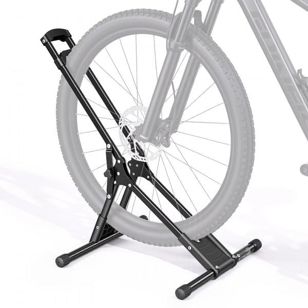 VEVOR Fahrradständer faltbar, freistehend, für MTB/Rennrad, 20–29 Zoll, bis 75 mm Reifenbreite, Kohlenstoffstahl, JYZXCTFJZDSH4WTBB001V0