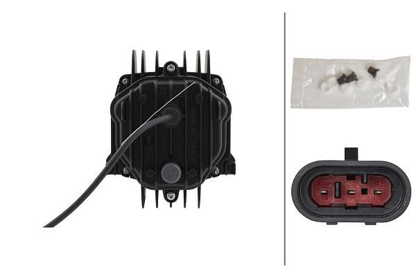 HELLA LED/DE-Hauptscheinwerfer, 90mm Performance Bi-LED L70, 12V, Einbau, E1 3352/ECE/E1 6189, Stecker: AMP, rechts/links, 1LL 010 820-861