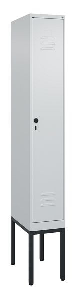 C+P Umkleidespind Classic PLUS, Gestell, 2120x300x500mm, 7035/7035, Drehriegel, 0800307-10 S10009