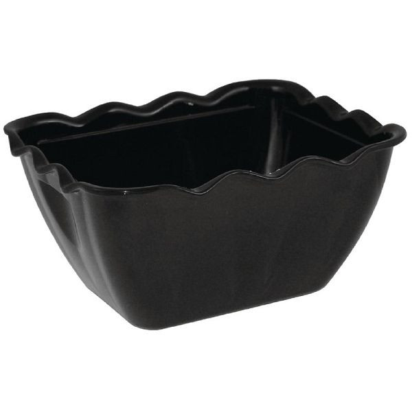 Olympia Kristallon Salatschüssel schwarz 75cl, geeignet für Deckel CB759, CB760, CB757